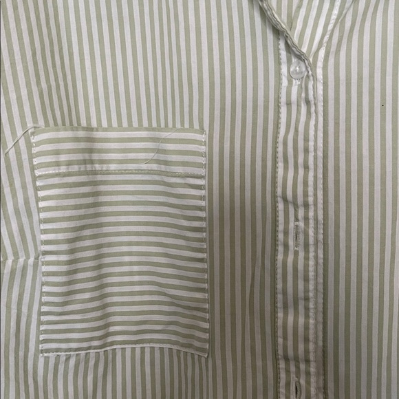 Cato Classic Striped Button-Up Blouse - Picture 3 of 5